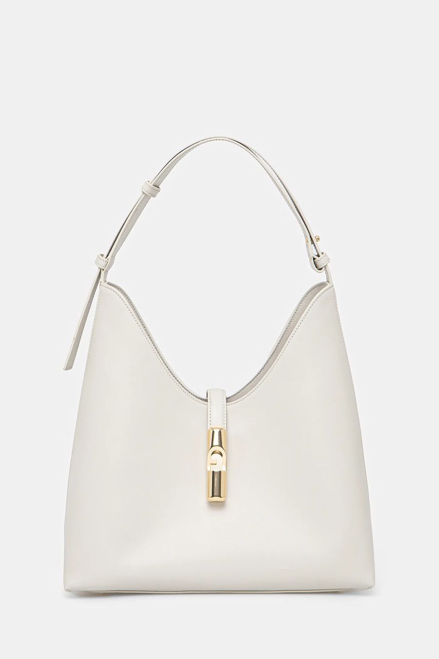 Кожена чанта Furla в бяло WB01499.BX3104.1704S1007, Бял